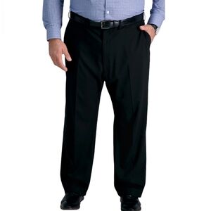 NWT Haggar premium stretch suit separate pants black classic fit size 40‎
